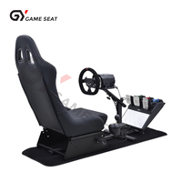 Cockpit de simulateur de course pliable réglable en acier GY013 pour Playstation, siège baquet de jeu de course