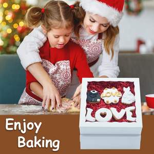 XINHPKGG - Cajas para Pasteles con Ventana, 15 Unidades, 8x8x2 Pulgadas, para Macarons, Postres, Fresas Cubiertas de Chocolate, Pasteles y Cakesicle - Product Image 5