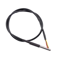 Garis suhu alat periksa tahan air 18b20 Sensor temperatur DS18B20 + 1M/2M/3M