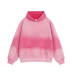 Sweat à capuche personnalisé 100% coton French Terry 500 g/m², délavé à l'acide, épais, coupe oversize, effet soleil délavé, streetwear, pull uni - Product Image 1
