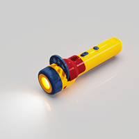 Lampe torche de projection éducative électrique pour enfants, jouet en plastique ABS de haute qualité avec des fonctions lumineuses et audio interactives