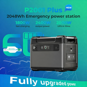 Adjustable 2400W 2048Wh Pure Sine Wave Battery <b>Solar</b> <b>Generator</b> Portable Power Station MPPT Remote Control - Product Image 4