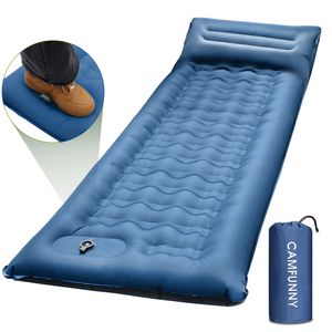 Colchoneta Autoinflable Ultraligera e Impermeable CAMFUNNY, Colchón Portátil con Almohada para Acampar, Senderismo y Excursionismo - Product Image 1