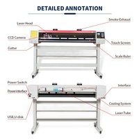 MOMOTECH - Máquina de Corte Láser de Contorno Vertical de 1380 mm para Manualidades en Madera, Plotter de Corte de Vinilo de 60 W y 80 W de Gran Tamaño para Manualidades en Madera
