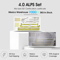 Système de plaques orthopédiques vétérinaires ALPS de 4,0 mm, kit d'instruments d'implantation pour fractures osseuses en titane pour chiens