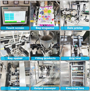 <span class=keywords><strong>Machine</strong></span> d'emballage automatique multifonctionnelle de sachets préfabriqués de graines de cacahuètes pour snacks de bœuf séché Sac à fermeture éclair préfabriqué Doypack Pouch - Product Image 6