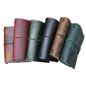 <span class=keywords><strong>2022</strong></span> Vintage étudiant créatif multicolore en cuir véritable à la main classique planificateur cahier Journal - Product Image 1
