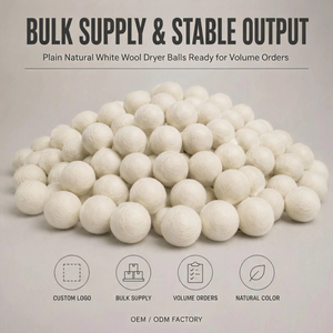 Boules de séchage en <span class=keywords><strong>laine</strong></span> naturelle personnalisées avec logo, 100 % <span class=keywords><strong>laine</strong></span> de Nouvelle-Zélande, pour le linge, OEM ODM, adoucissant textile - Product Image 1