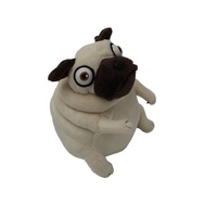 Boneka Pug Lucu Grosir Ukuran 6 Inci, Mata Besar, Super Lembut, Boneka Anjing Isi Dakron, Hadiah Anak, Promosi OEM