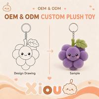 Porte-clés en peluche personnalisé, rembourrage doux pour la peau, avec crochet métallique, possibilité d'ajouter un logo personnalisé