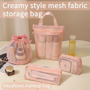 New Mesh Wash Bag Portable Travel <b>Makeup</b> Bag Mesh Cosmetic Bag for Toiletry <b>Case</b> - Product Image 4