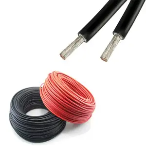 Manufacturer Outlet Pv1f Solar Cable One Pair 1 Piece Black 1 Piece Red Solar Extension Cable. Made With Copper Tinned Copper Wi