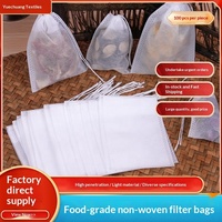 Sachets de thé jetables pour thé en vrac, sachets vides pour thé en vrac avec cordon de serrage, sachets filtrants à thé naturels