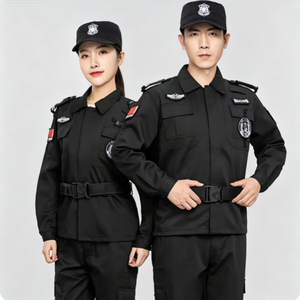 Set Uniforme da Lavoro di Sicurezza per Uomo, Giacca a Maniche Lunghe in Poliestere Imbottita, Outfit per Autunno/Inverno, Gestione Proprietà/Portineria - Product Image 2