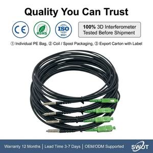 Cable de <span class=keywords><strong>Fibra</strong></span> Óptica para Atraviesar Paredes SC/APC FTTH Preterminado, Cable de Conexión Interior G657A1 LSZH - Product Image 1