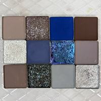 Palette de fards à paupières personnalisée, fini mat, duo-chrome, métallique, scintillant, multichrome, beauté, marque privée, faible MOQ, palette de maquillage