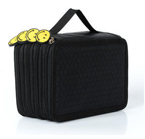 กล่องดินสอพลาสติกอ็อกซ์ฟอร์ดสี่ชั้นความจุมากเคสใส่เครื่องเขียนมีช่องใส่ดินสอแบบพกพาสำหรับนักเรียนมีสี - Product Image 2