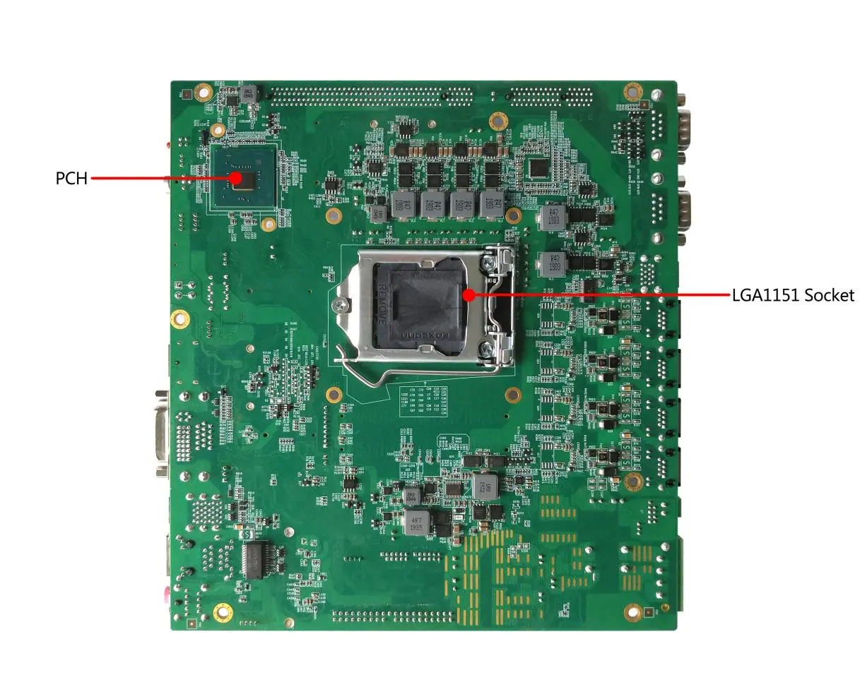 온보드 VGA,/DVI/DP 디스플레이 인터페이스가 있는 산업용 마더 보드 인텔 커피 레이크 데스크탑 플랫폼