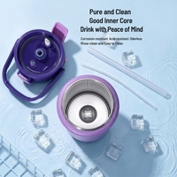 Bouteille d'eau à brume CHUFENG en acier inoxydable 316, double paroi, isolée sous vide, avec fonction de pulvérisation pour le sport, la gym et les voyages en extérieur