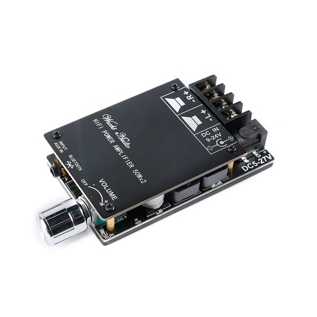 ZK-502C Original HIFI Level 2.0 Stereo Bluetooth Digital Amplifier Board TPA3116 50W * 2 Speaker Audio ZK-502C