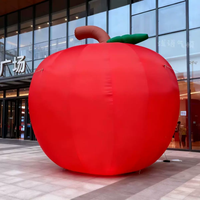 Ballon publicitaire géant gonflable en forme de pomme rouge pour la promotion publicitaire