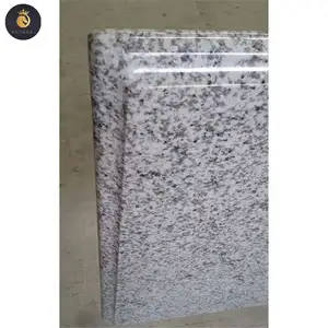 G655 batu paving kubus ubin lantai granit kabut abu-abu putih alami Flamed G655 granit putih