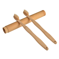 Brosse à dents en bambou naturel écologique, portable, à poils doux, brosses écologiques, outils de soins bucco-dentaires
