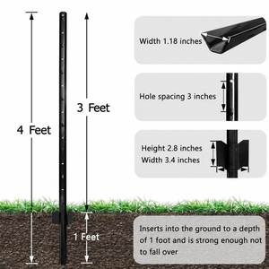 Piquet en Y en acier de qualité professionnelle pour la vente en gros, avec espacement précis des trous, pour projets de construction et fournitures agricoles - Product Image 2