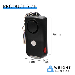 Usine 130db haut décibel porte-clés anti-viol autodéfense pour <span class=keywords><strong>alarme</strong></span> <span class=keywords><strong>personnelle</strong></span> d'urgence pour personnes <span class=keywords><strong>âgée</strong></span>s - Product Image 2