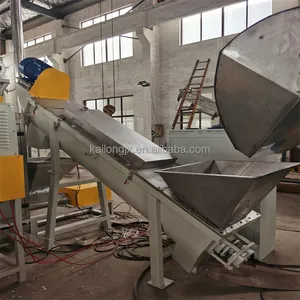 Kailong Machinery 1000~1500kg/h PP PE HDPE LDPE LLDPE PP PE Hard Plastic Washing Line And Recycling Line