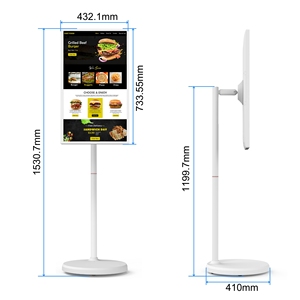 Elc 32-inch 4K xách tay <span class=keywords><strong>Android</strong></span> 13 máy tính bảng màn hình cảm ứng TV di động sạc hiển thị bánh xe cho kinh doanh kỹ thuật số biển hiển thị - Product Image 5