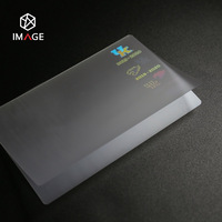 Pochette transparente en stratifié chaud résistant à la décoloration pour protéger la carte d'identité Teslin