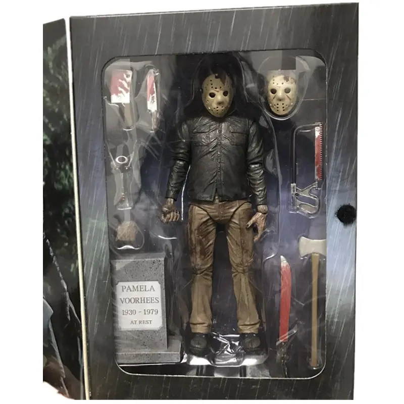 JH Jason Voorheesアクションフィギュアコレクタブルおもちゃ、古いおもちゃ7インチコレクタブル映画キャラクターアクションフィギュアおもちゃ