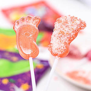 Bonbons en gros Halal saveur fruitée, bonbons pétillants, sucettes géantes, bonbons en forme de <span class=keywords><strong>pied</strong></span> avec <span class=keywords><strong>poudre</strong></span> aigre - Product Image 4