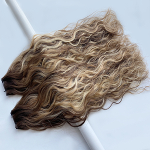 High Quality Steam-injected Shape Wave <strong>Pattern</strong> Naturally <strong>Wavy</strong> Less Frizzy Virgin Chinese Hair Extension for Genius Weft Smooth - Product Image 5