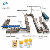 Hoge Efficiëntie Continue Automatische Patatfriet Friteuse Fruitverwerkingsapparatuur Diepvries Patatlijn 3000kg/u