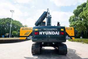 Excavatrice sur chenilles Hyundai neuve, excavatrice de 14 tonnes, HX155L, machine de terrassement en stock - Product Image 4