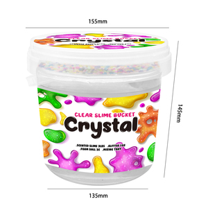 Huge Glassy Clear Slime Kit Crystal Slime Bucket Toy for Kids for <b>Girls</b> Boys Party <b>Present</b> - Product Image 2