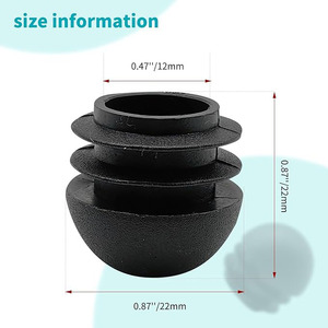 Tappi e Protezioni in Plastica per Gambe di Sedie, Inserti per Tubi Rotondi per Scorrimento Fluido, Protezioni per <span class=keywords><strong>Mobili</strong></span> - Product Image 2