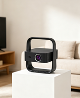 Mini projecteur domestique HTP A6 intelligent, flexible, LCD LED, 400 lumens, stéréo HIFI, haut-parleurs intégrés, WiFi, correction automatique de la distorsion trapézoïdale, format de poche, 1080p