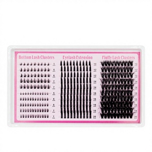 Pestañas Postizas Segmentadas 80D100D200D, 5-20mm, Negro Mate, Alta Calidad, para Injerto DIY, Pestañas Superiores e Inferiores - Product Image 1