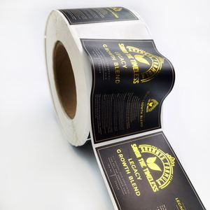 Étiquettes autocollantes personnalisées pour emballages, impression de logo, étiquettes en rouleau pour emballages - Product Image 4