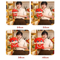 Peluche personnalisée du dragon du zodiaque de l'année du dragon, cadeau du Nouvel An, mascotte, marionnette avec rembourrage en coton PP, 31cm-50cm, unisexe