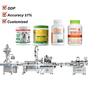 Chất lượng cao Tự động Probiotic bột điền dây chuyền sản xuất vitamin C bột chai <span class=keywords><strong>Jar</strong></span> điền máy đóng nắp - Product Image 1