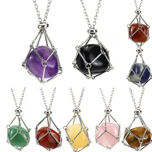 Crystal Holder Necklace Cage for Stones Adjustable India