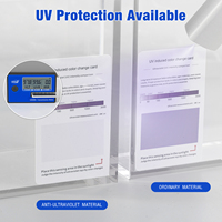 Boîte d'exposition en acrylique transparente ETB avec protection UV à 99 %, empilable magnétiquement, 8+5 mm, pour cartes Elite Trainer Box
