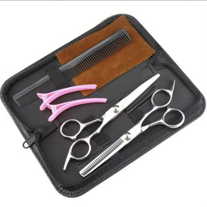 <span class=keywords><strong>Forbici</strong></span> <span class=keywords><strong>da</strong></span> barbiere integrate in acciaio inossidabile Set di strumenti per parrucchieri auto-taglio per uso domestico articoli vari per la casa - Product Image 3