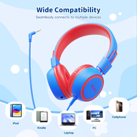 Auriculares para niños plegables con cable a precio barato, auriculares dinámicos con sonido estéreo para teléfono y PC, juegos, regalo para niños para aprender