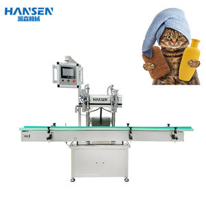 Máquina de llenado de líquidos Servo eléctrica de doble cabezal, Gel de ducha automático para mascotas, champú para perros, productos de aseo para bolsas de productos químicos - Product Image 1