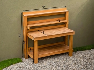 Plans <span class=keywords><strong>de</strong></span> <span class=keywords><strong>banc</strong></span> d'empotage en bois rustique bricolage jardinière Plans <span class=keywords><strong>de</strong></span> <span class=keywords><strong>table</strong></span> serre <span class=keywords><strong>banc</strong></span> <span class=keywords><strong>de</strong></span> plantes Station d'empotage en bois - Product Image 4